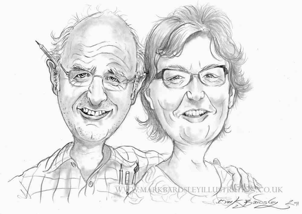 couple caricature