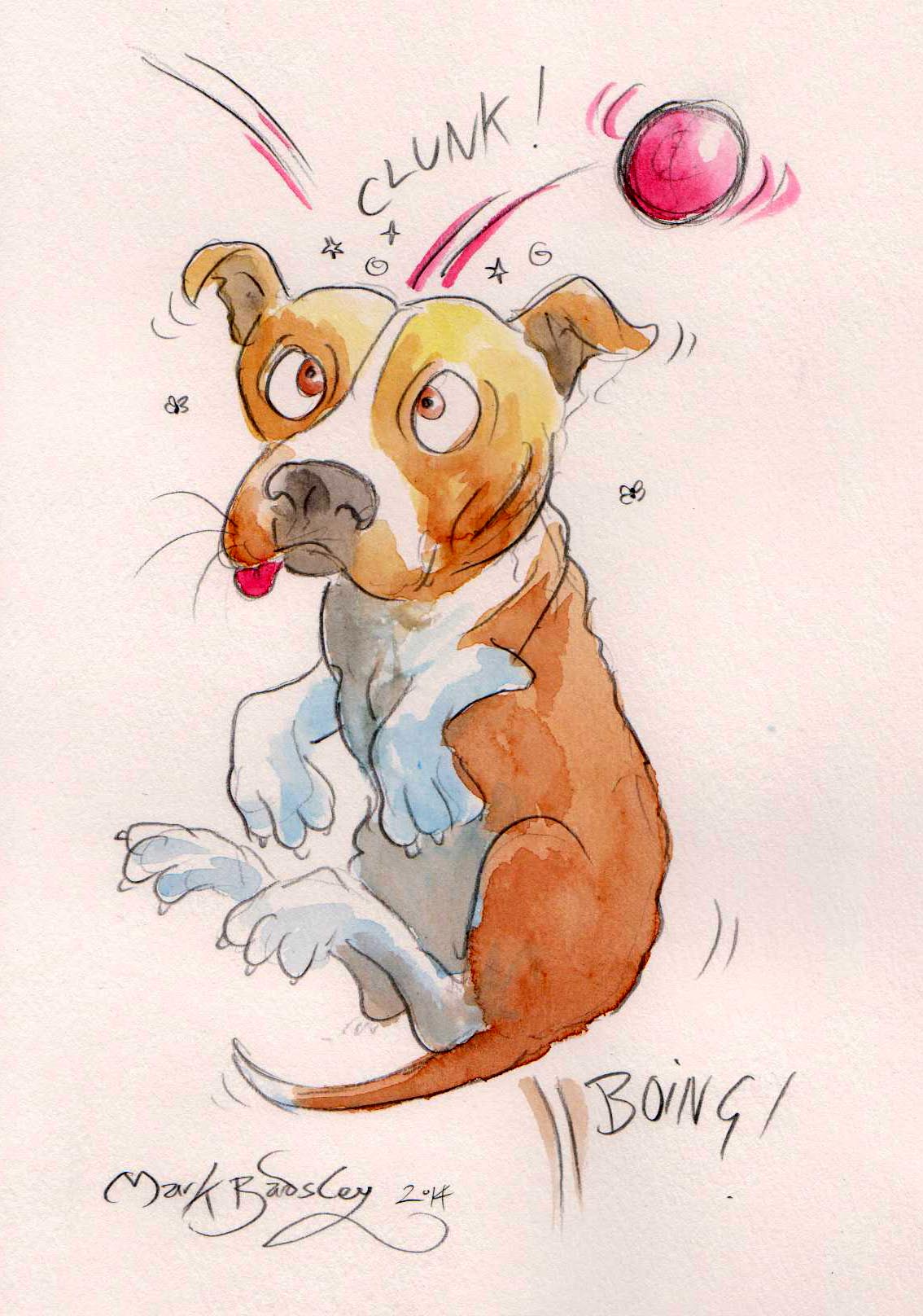 staffy cartoon