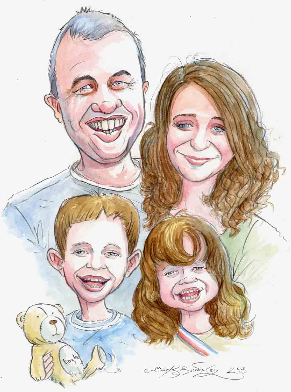 family caricature