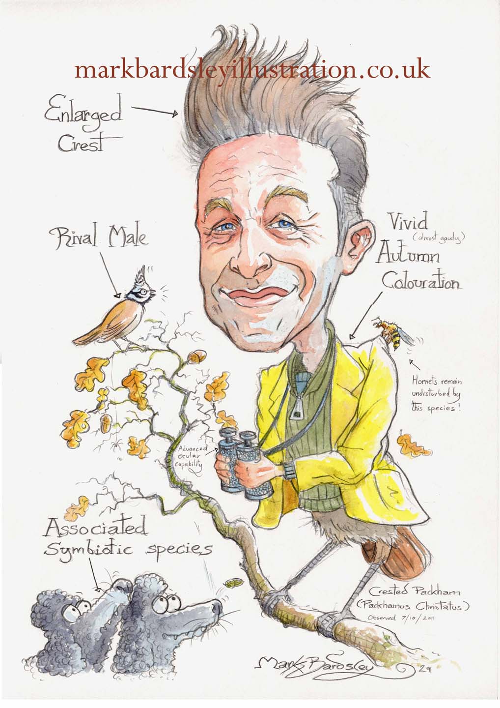 chris packham cartoon